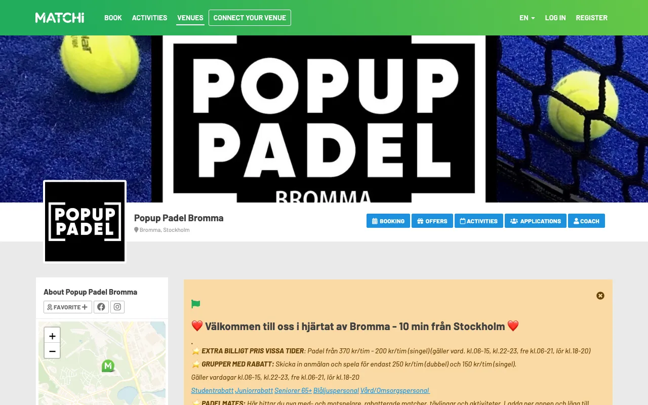 POPUP PADEL BROMMA