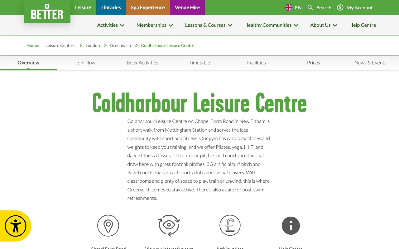 Coldharbour Leisure Centre