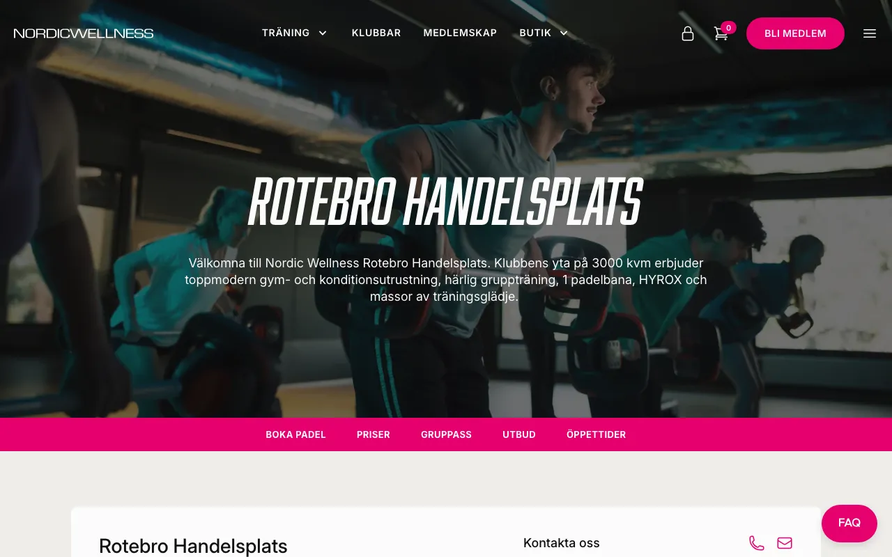 Nordic Wellness Rotebro Handelsplats