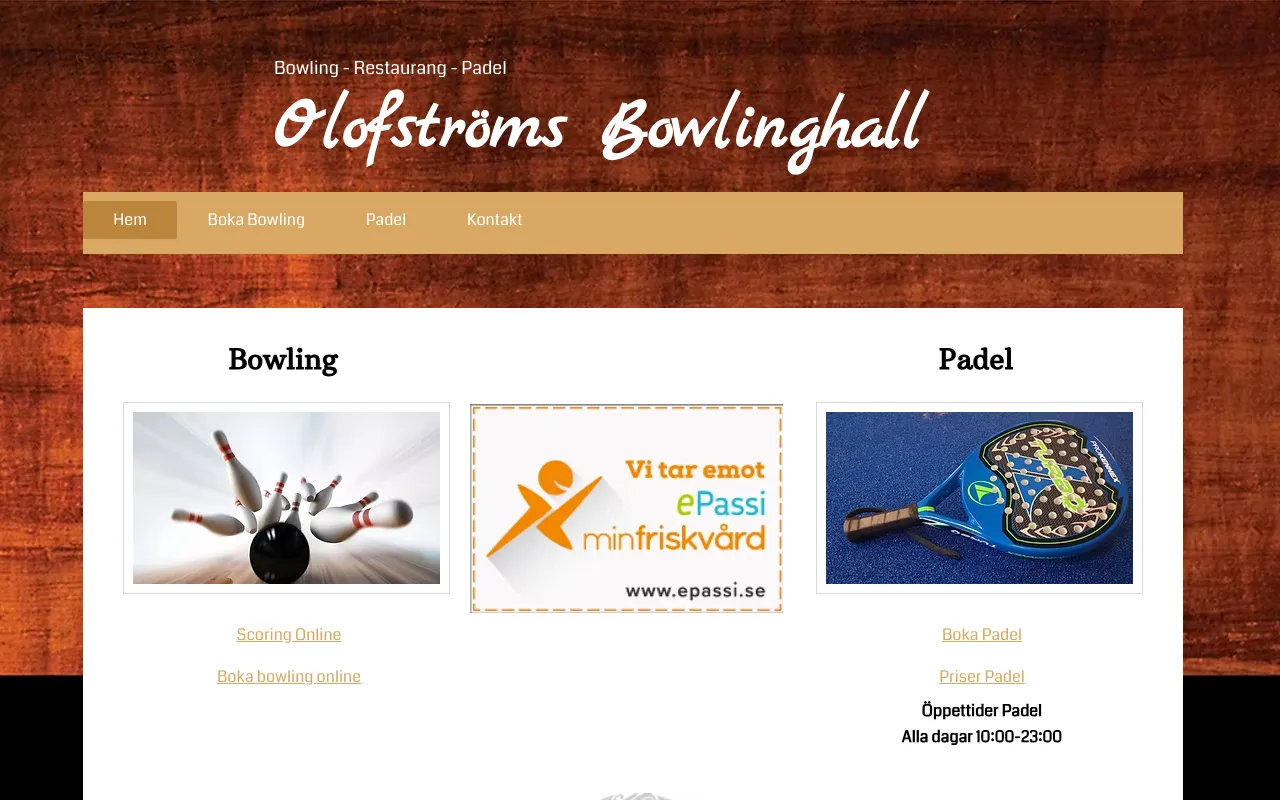 Olofströms Bowling och Padel