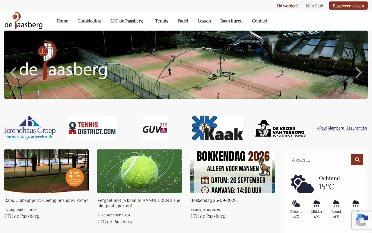 Lawntennisclub "De Paasberg" | Tennis & Padel