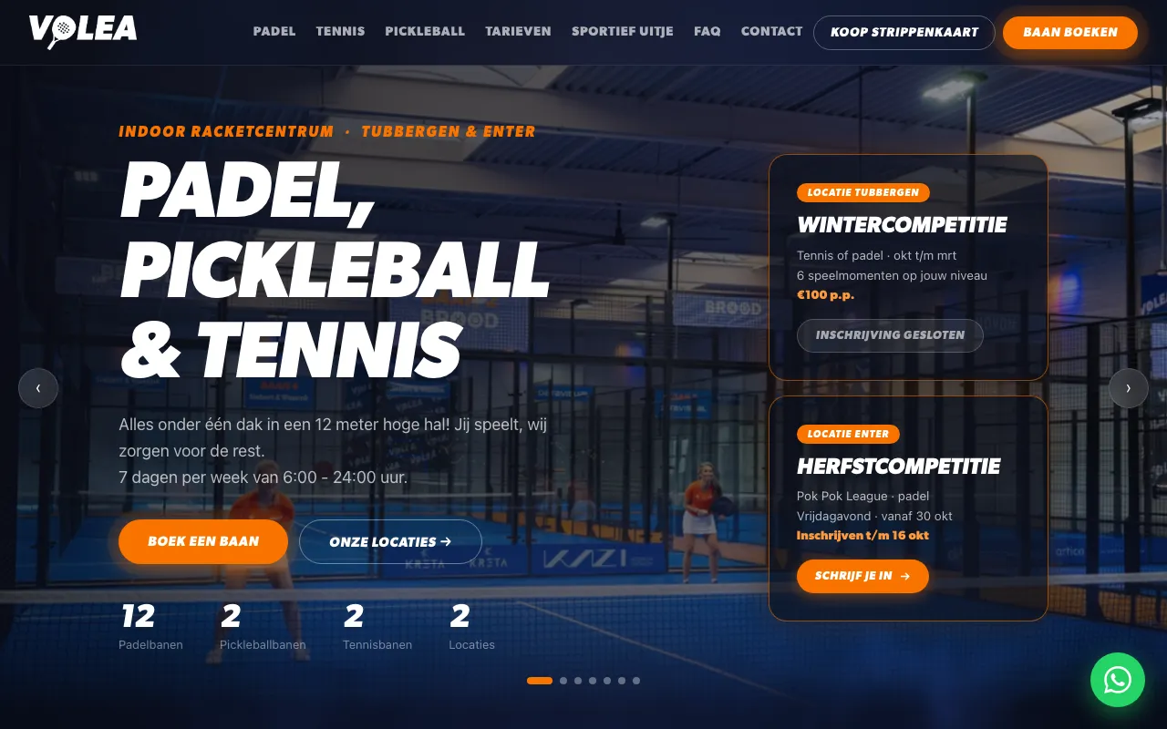 VOLEA padel - Enter