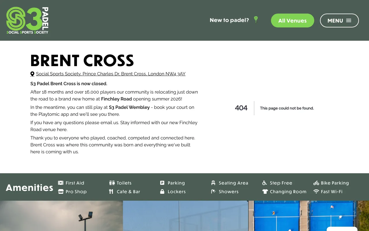 S3 Padel Brent Cross - Social Sports Society