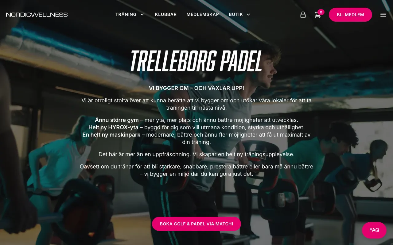 Nordic Wellness Trelleborg Padel