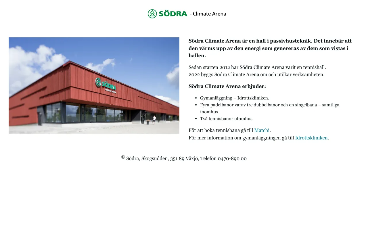 Södra Climate Arena