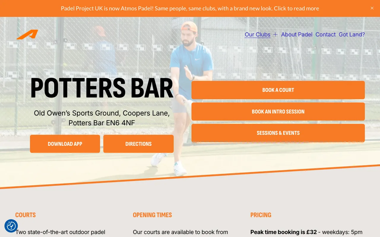 Atmos Padel Potters Bar