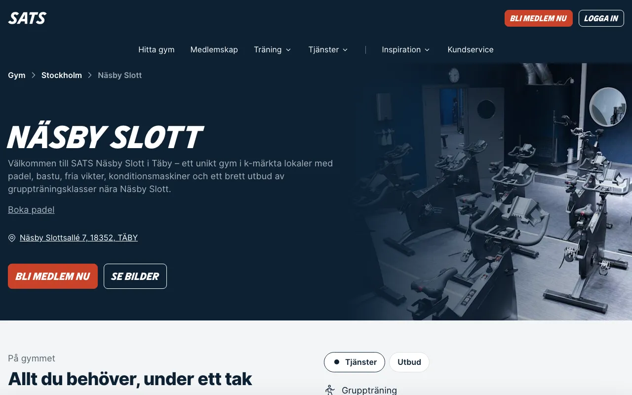 SATS Näsby Slott