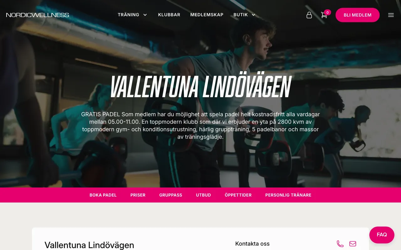 Nordic Wellness Vallentuna Lindövägen